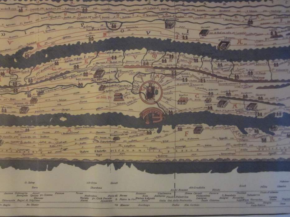 Parte di Tabula Peutingeriana