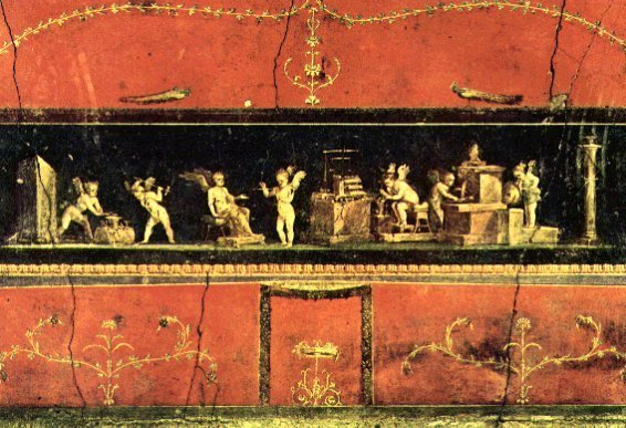 Dalla casa dei Vettii/Amorini profumieri wikimedia commons